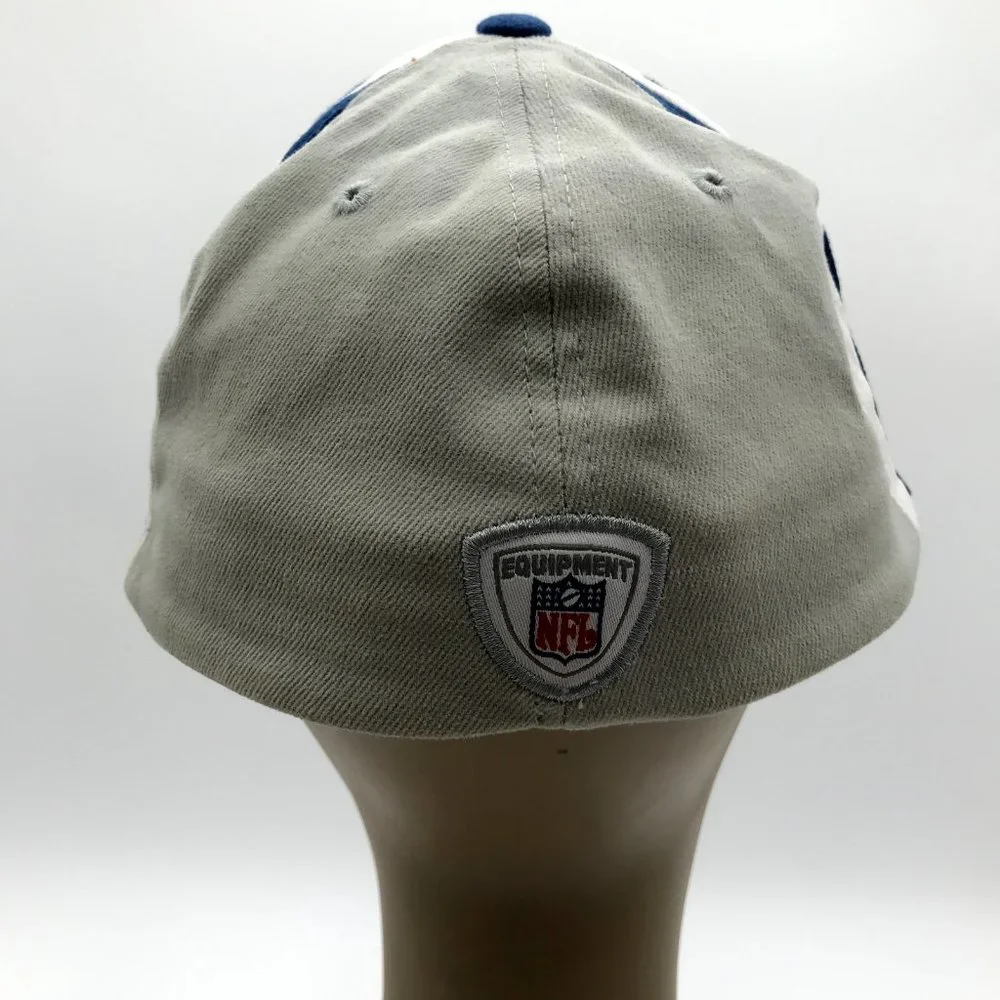 Indianapolis Colts Hat Cap Stretch‎ Fitted L/XL Mens NFL Reebok Blue Gray